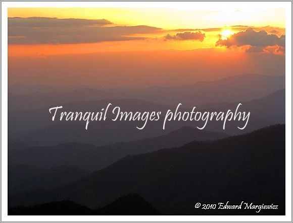 D000105  Early evening along the Parkway, North Carolina